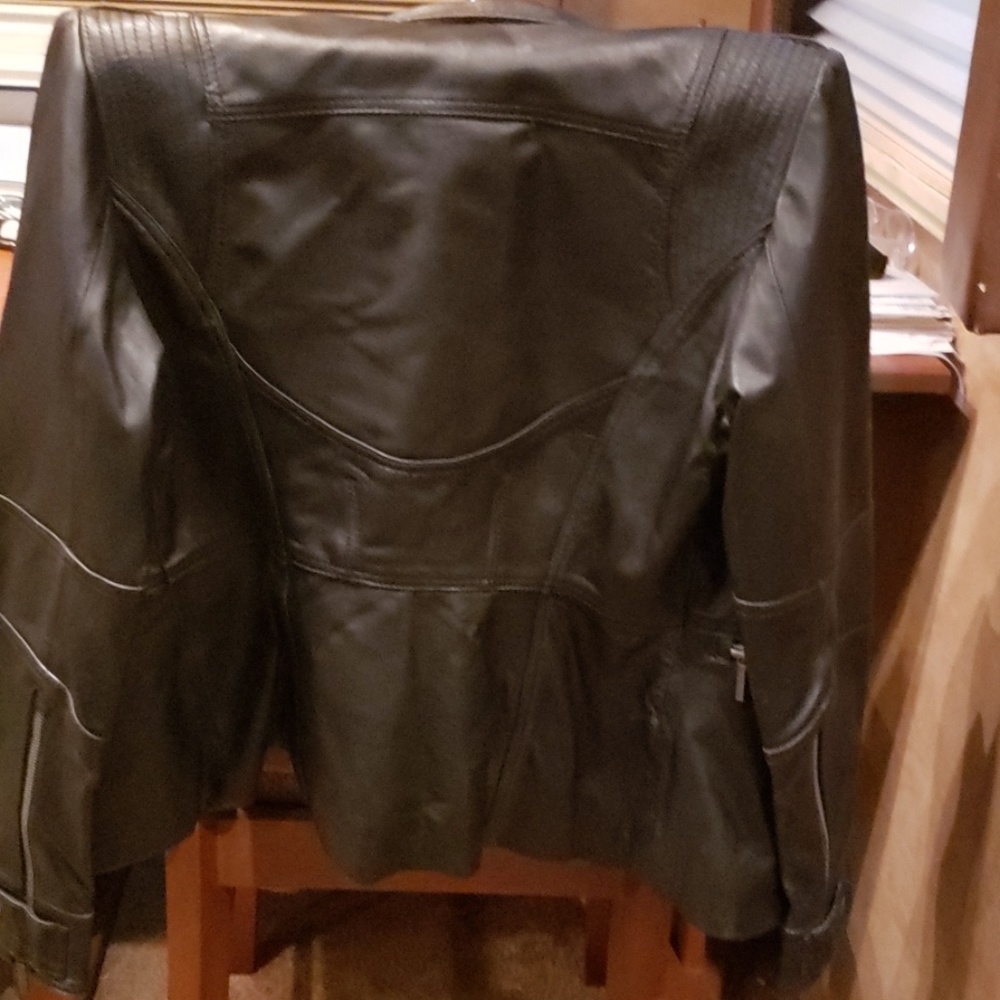 Faux leather jacket